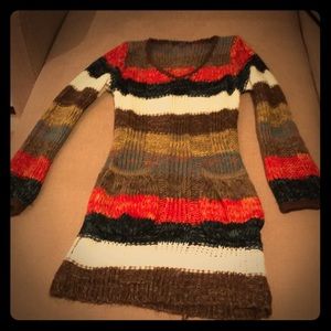 Unique Patchwork Sweater Dress by Forever 21